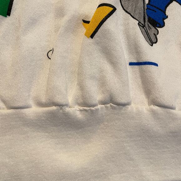 Vintage Goofy AOP Shapes Crewneck Sweatshirt XL USA Geometric 80s 90s Disney - Picture 3 of 9